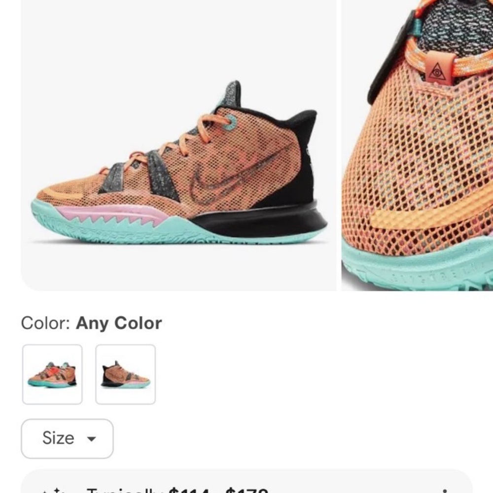Nike Orange Black Sneakers for Everyday Style